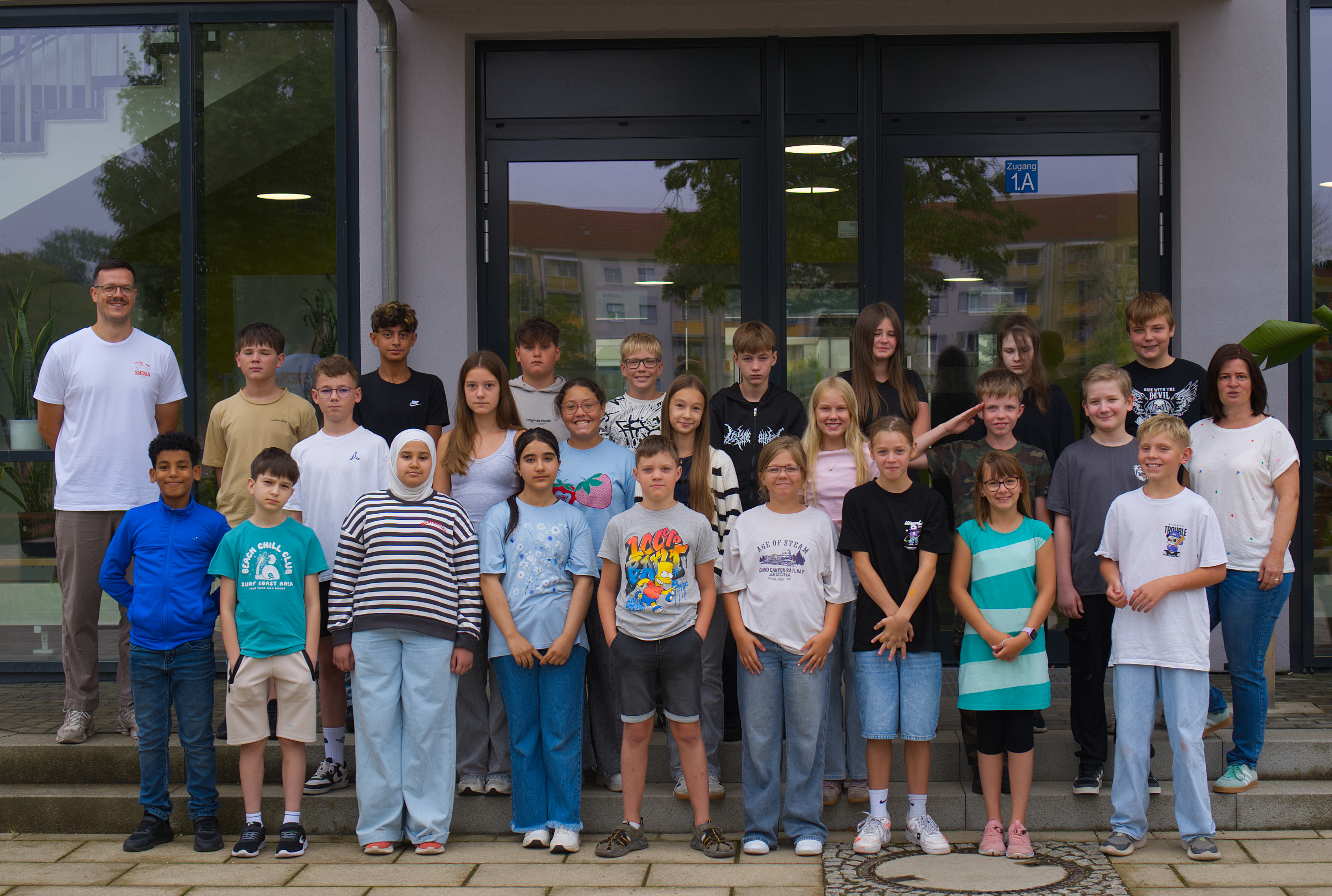 Das Bild zeigt die Klasse 6a.